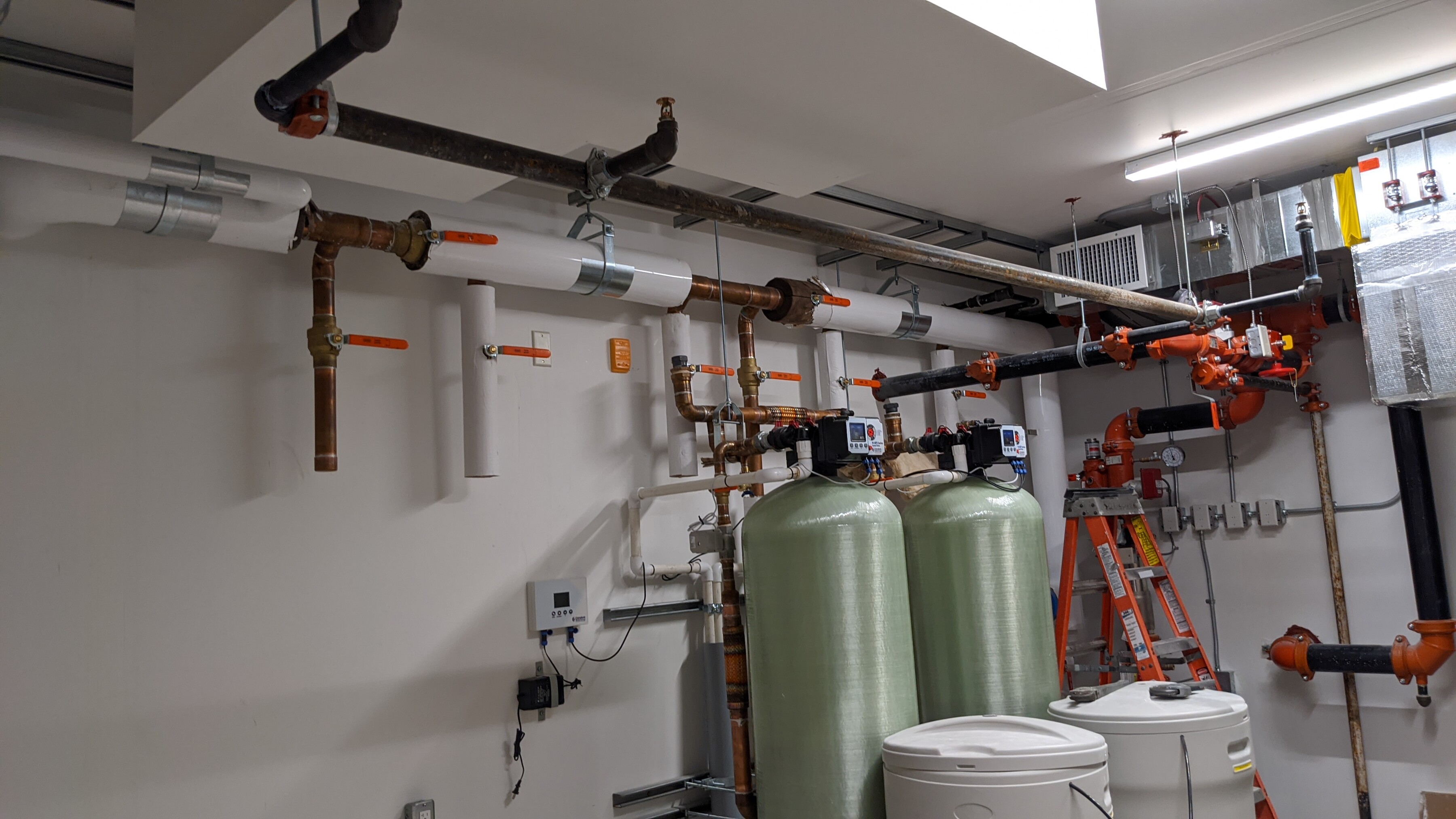 Domestic water service and distribution.